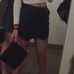 Abercrombie leather shorts