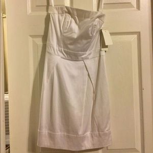French Connection White Strapless Dress