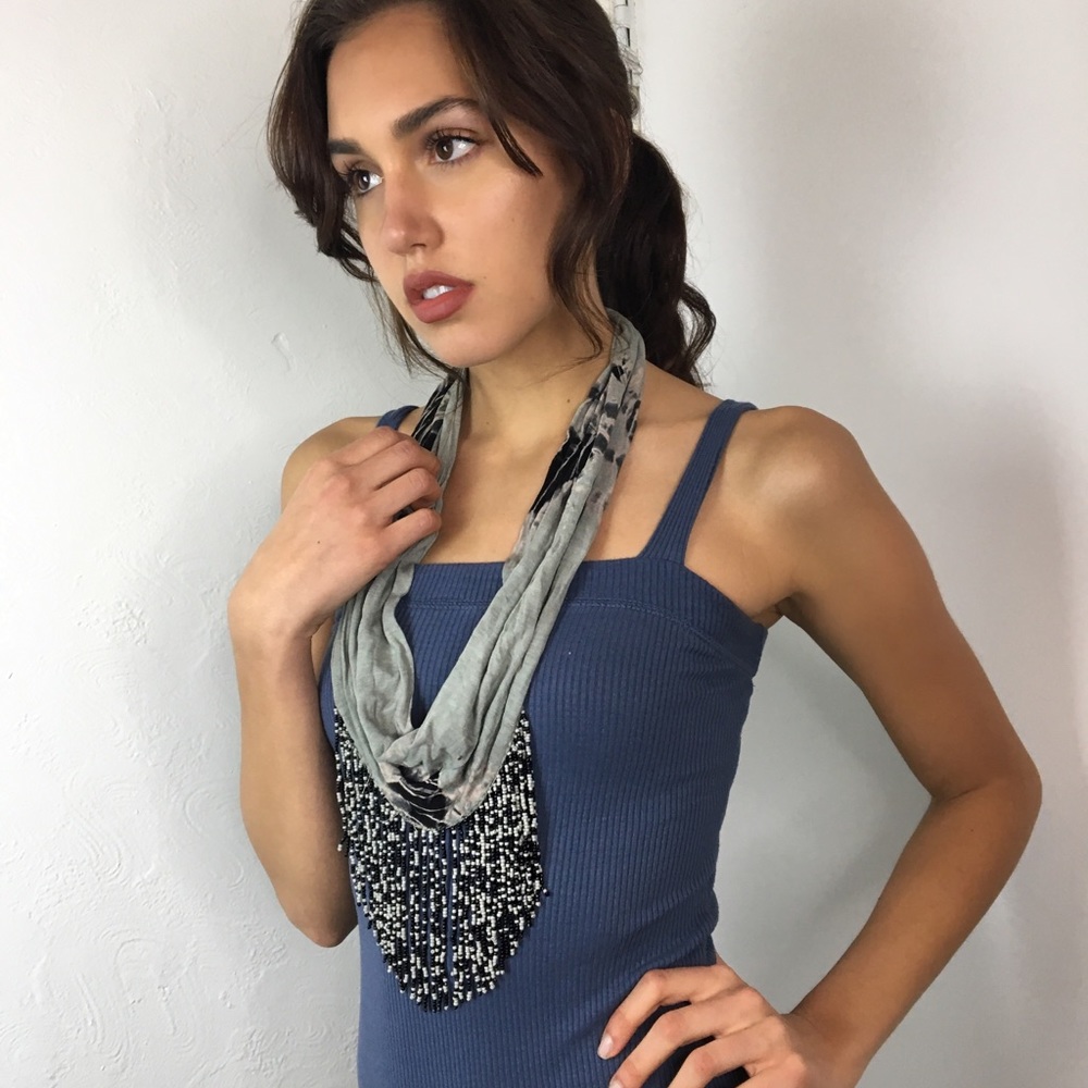 Tie dye cloth necklace/scarf