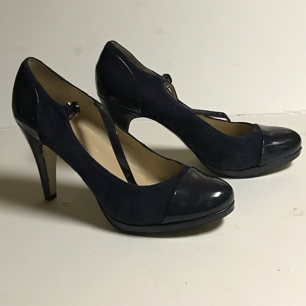 Franco Sarto blue Suede SZ 9 1/2
