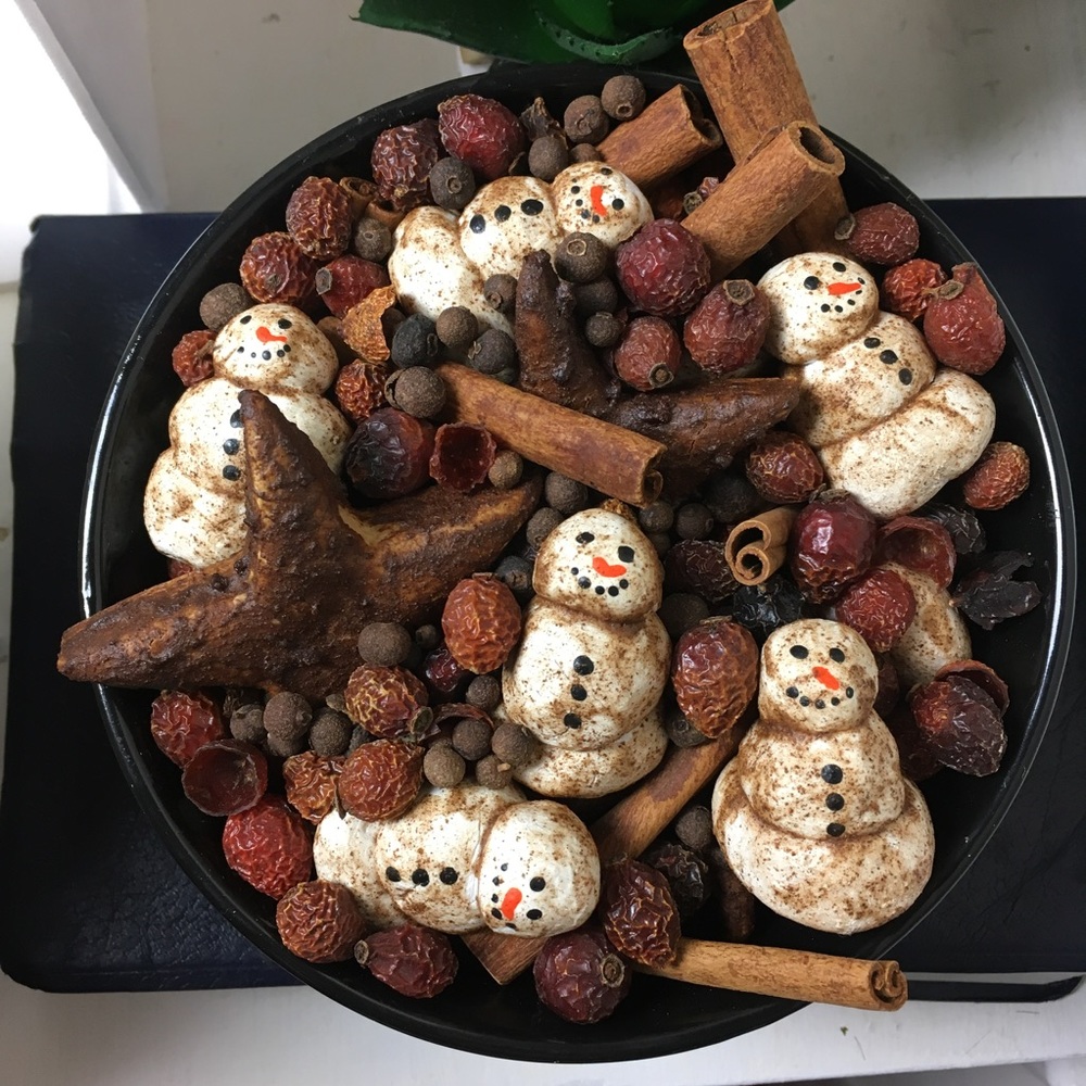 Primitive Snowman Potpourri, 8oz
