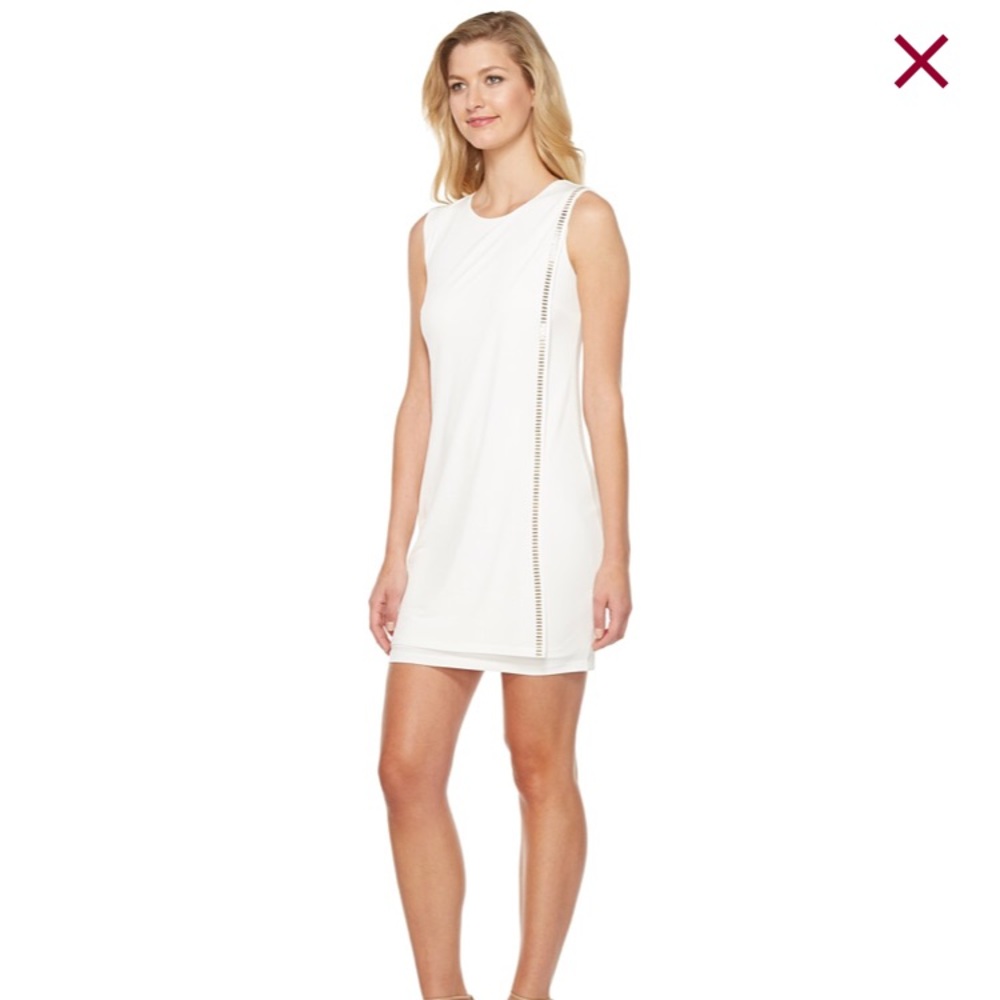 Jessica Simpson white wrap dress