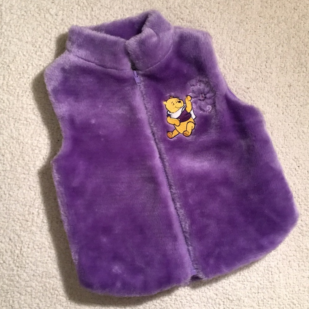 💜Fuzzy Pooh Vest💜
