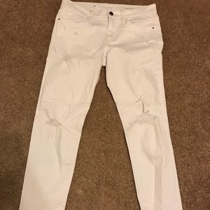 Treasure & Bond Womens White ripped jeans