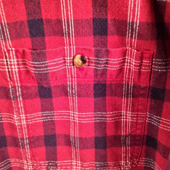 *SOLD*Eddie Bauer Plaid Flannel Long Sleeve Shirt - Picture 3 of 7