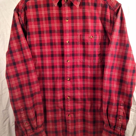 *SOLD*Eddie Bauer Plaid Flannel Long Sleeve Shirt - Picture 2 of 7