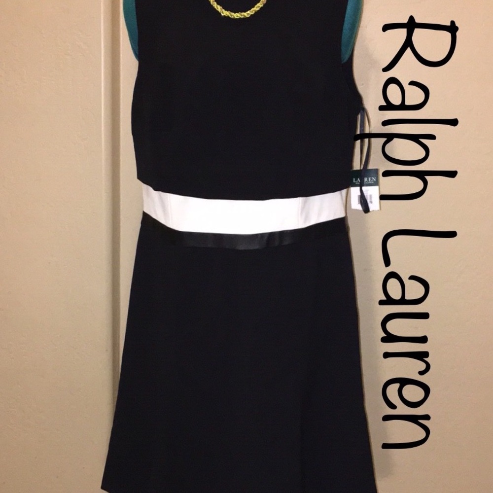 Ralph Lauren black and white dress