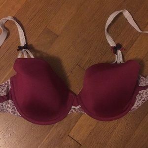Purple lace bra