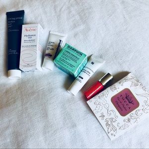 Beauty basket: living proof, perfume, avene etc.
