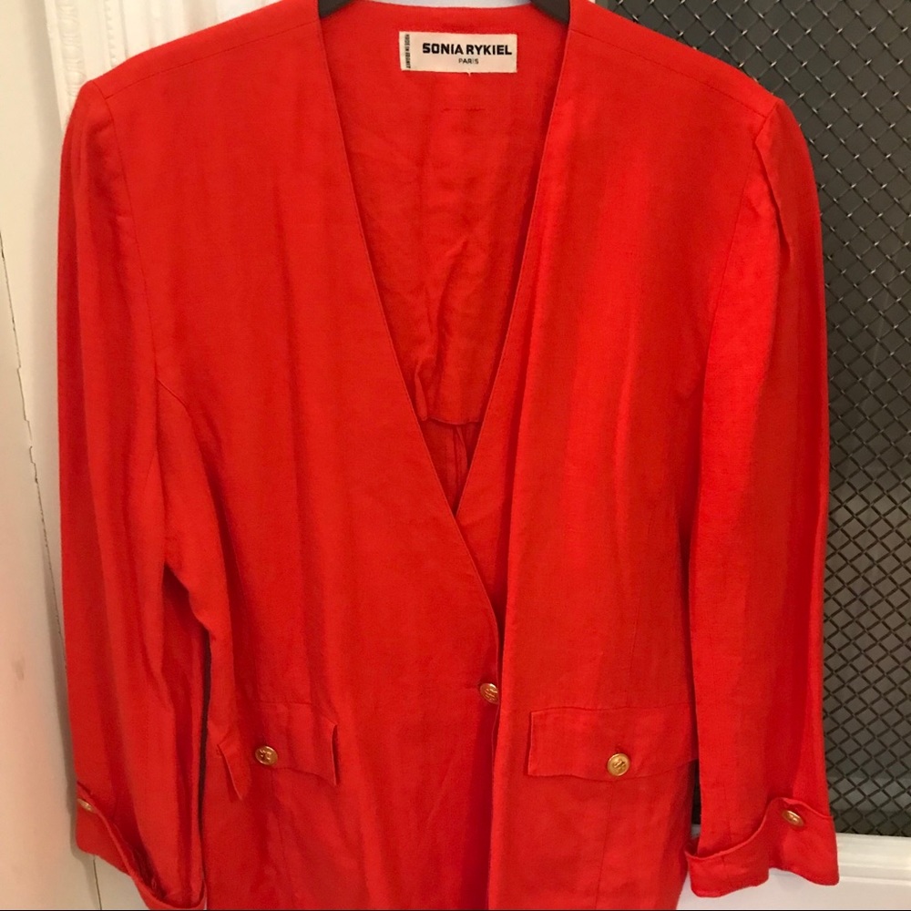 Red vintage blazer