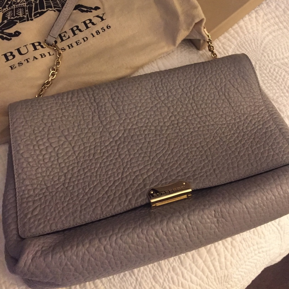 NWT Grey Burberry Purse