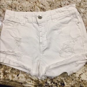 White Stradivarius Shorts