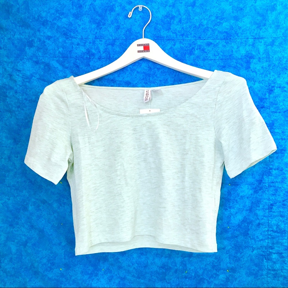 Mint green crop top