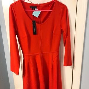 Red Orange Metaphor Dress
