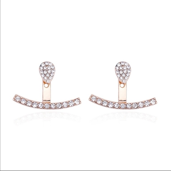 ONE LEFT! Gold Drop Earrings - Picture 2 of 3