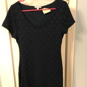 Isaac Mizrahi size M  navy blue dress