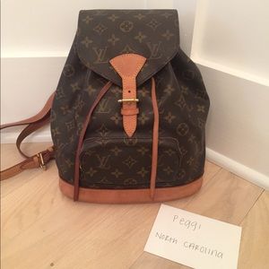 Authentic Louis Vuitton Montsouris MM backpack