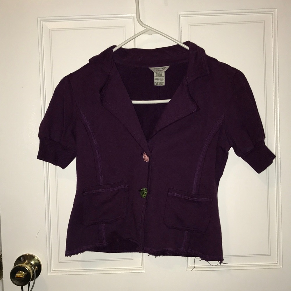 Purple guess vest