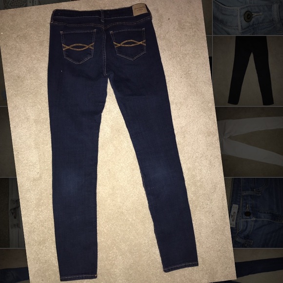 ABERCOMBIE AND FITCH Dark Wash Skinny Jeans - Picture 2 of 3