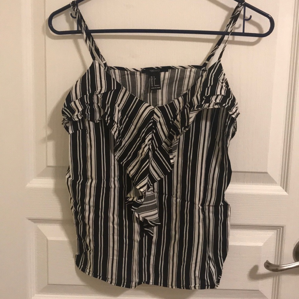 Forever21 Striped Tank Top S