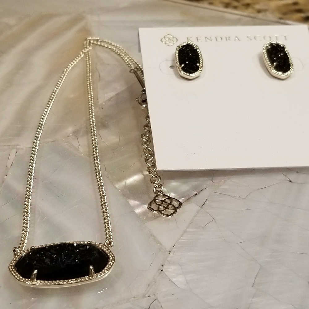 Kendra Scott Custom Black Drusy Dylan & Ellies