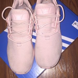 Pastel pink Adidas for girls!