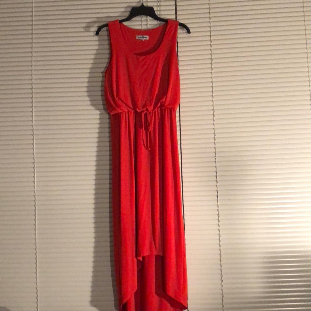 Coral maxi dress size 6