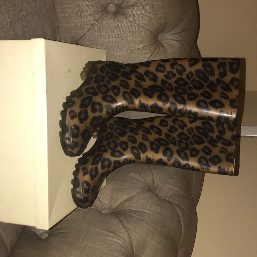 Coach Leopard Rainboots