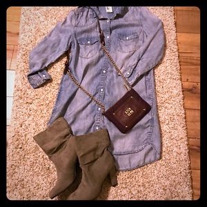 H&M Denim shirt dress with pockets