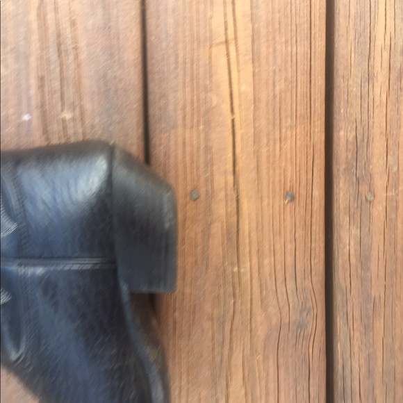 Black leather cowboy boots - Picture 6 of 10