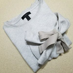 J Crew Sweatshirt with Tie Sleeves