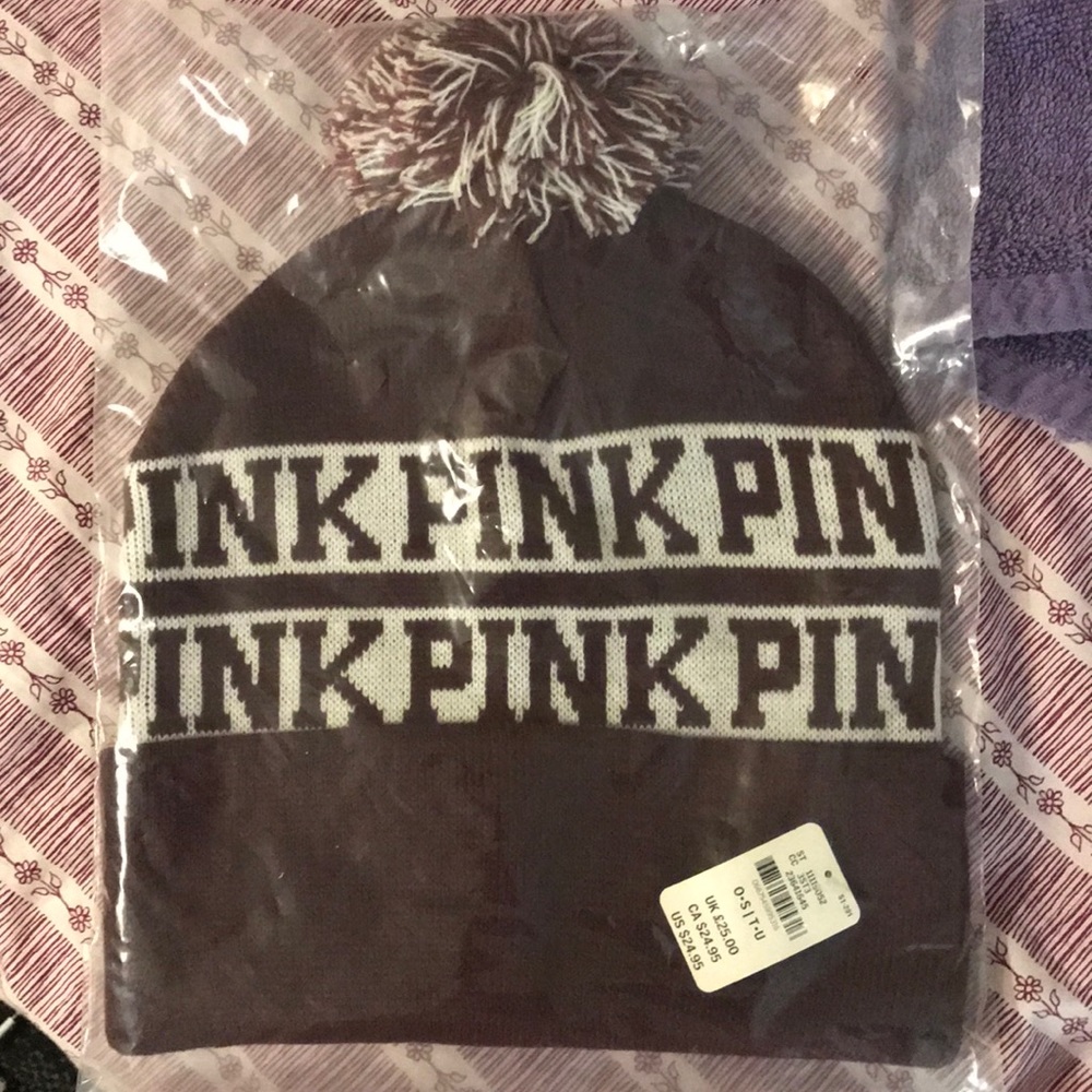 NWT PINK BEANIE