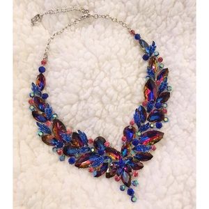 COSTUME JEWELRY: Blue Statement Necklace