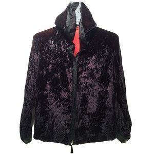 Hexe Line Velvet 90’s hooded jacket with pockets