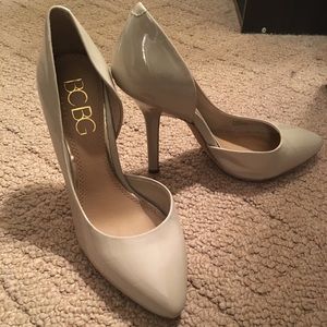 Bcbg nude heels