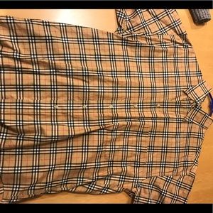 Burberry collared short sleeve button up