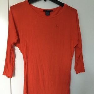 Ralph Lauren orange shirt