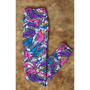 Lularoe OS Chuck Taylor Unicorn Multicolor Legging