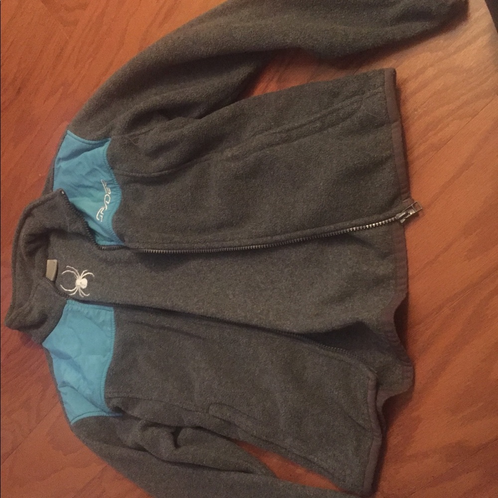 Spider zip up winter sweater.