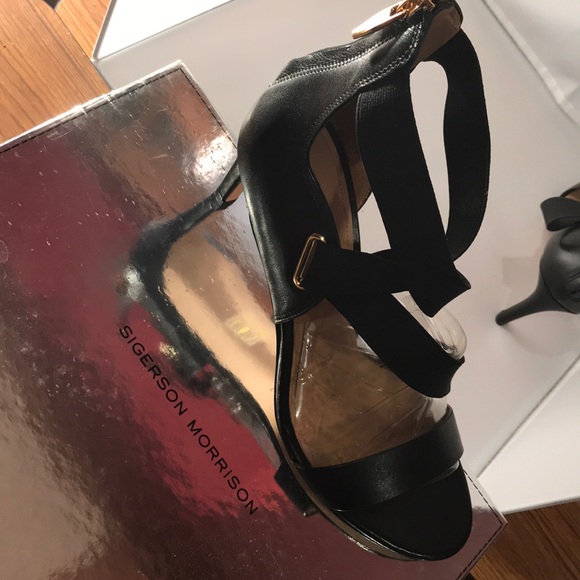 Sigerson Morrison 9.5 Kadia Elastic NIB Black - Picture 7 of 8