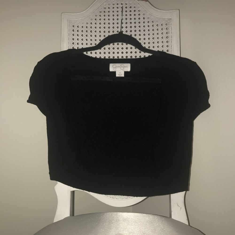 Adorable black half sweater