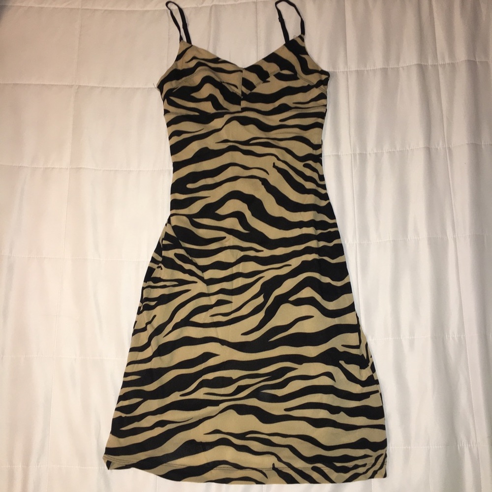 Guess Zebra Printed Dress