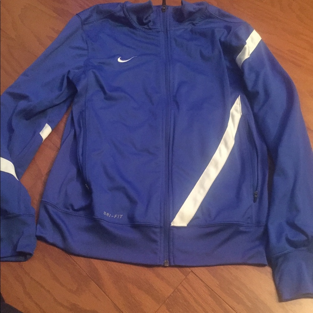 Nike size small royal blue zip up