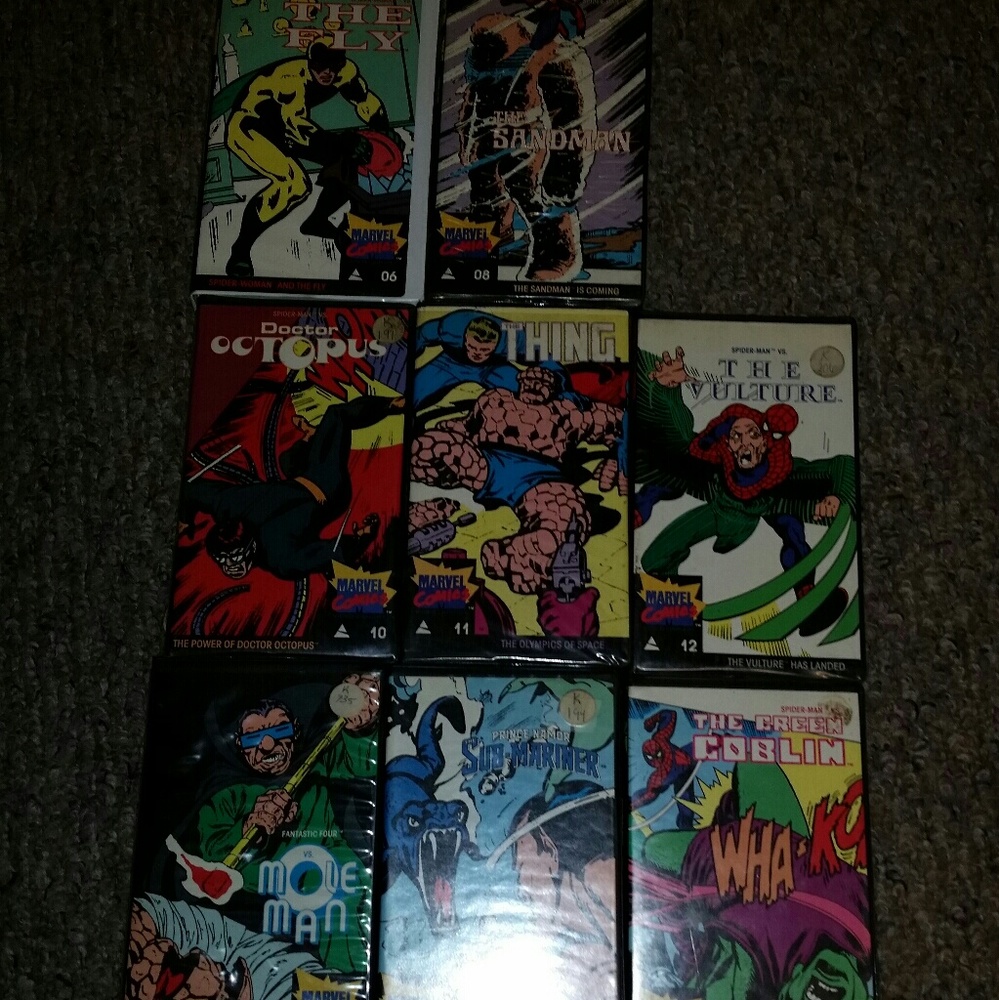 Marvel Comics VHS movies