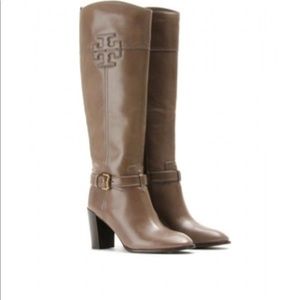 Tory Burch Blaire Mid Heel Leather Boots