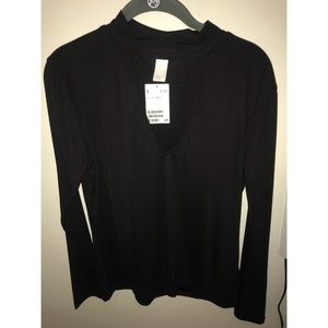 H&M choker blouse