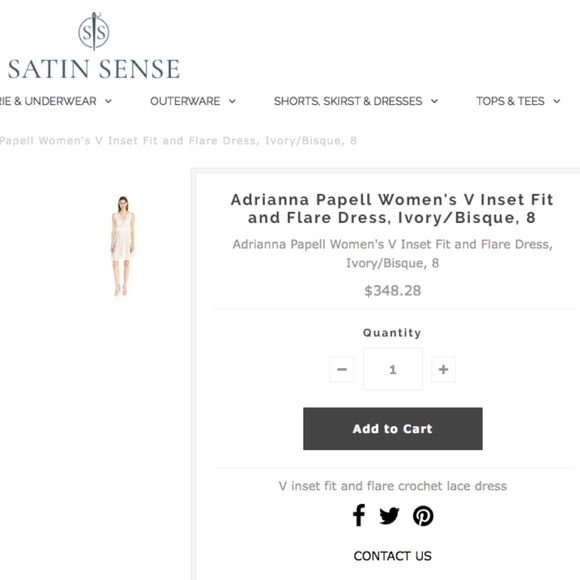 Adrianna Papell V Inset Fit & Flare Lace Dress - Picture 2 of 3