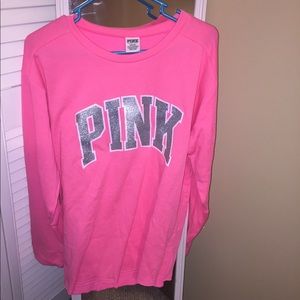Long sleeved Victoria secret pink fleece shirt