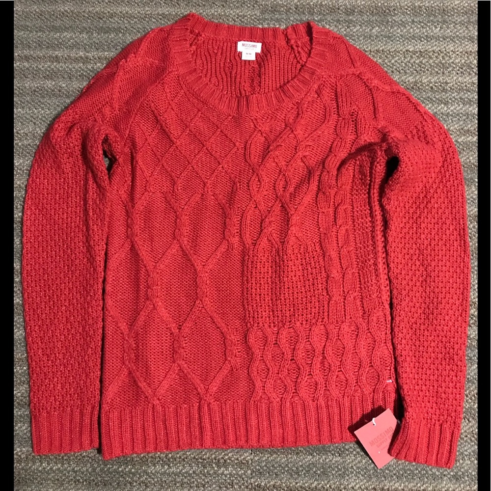 MOSSIMO RED SWEATER