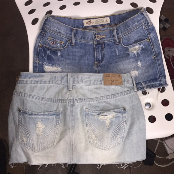 NWT Cute Hollister Jean Skirts! 2! - Picture 4 of 4